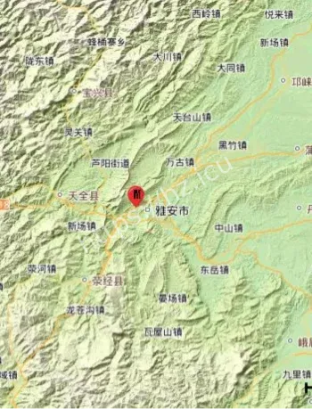 雅安雨城区3.1级地震